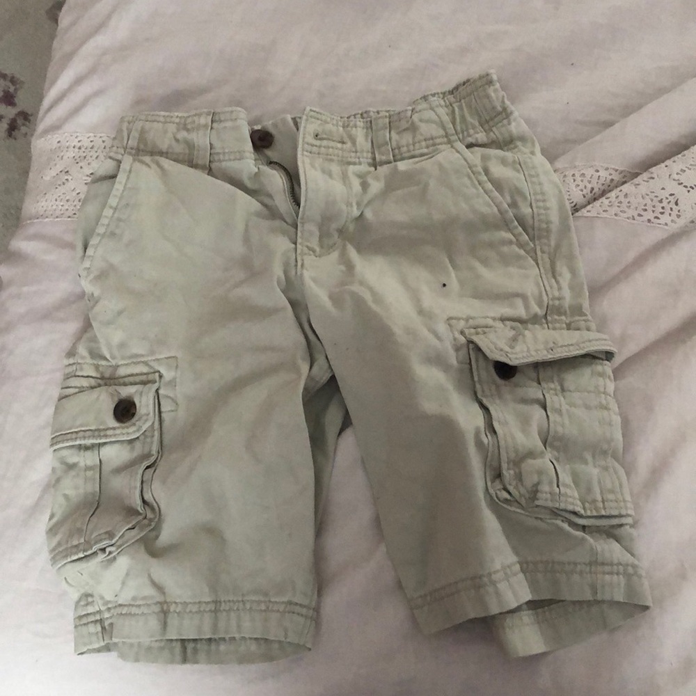 Boys Beige Cargo Pants